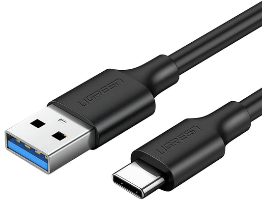 Cablu Date si Incarcare USB-A - USB-C UGREEN US184, 18W, 0.5m, Negru