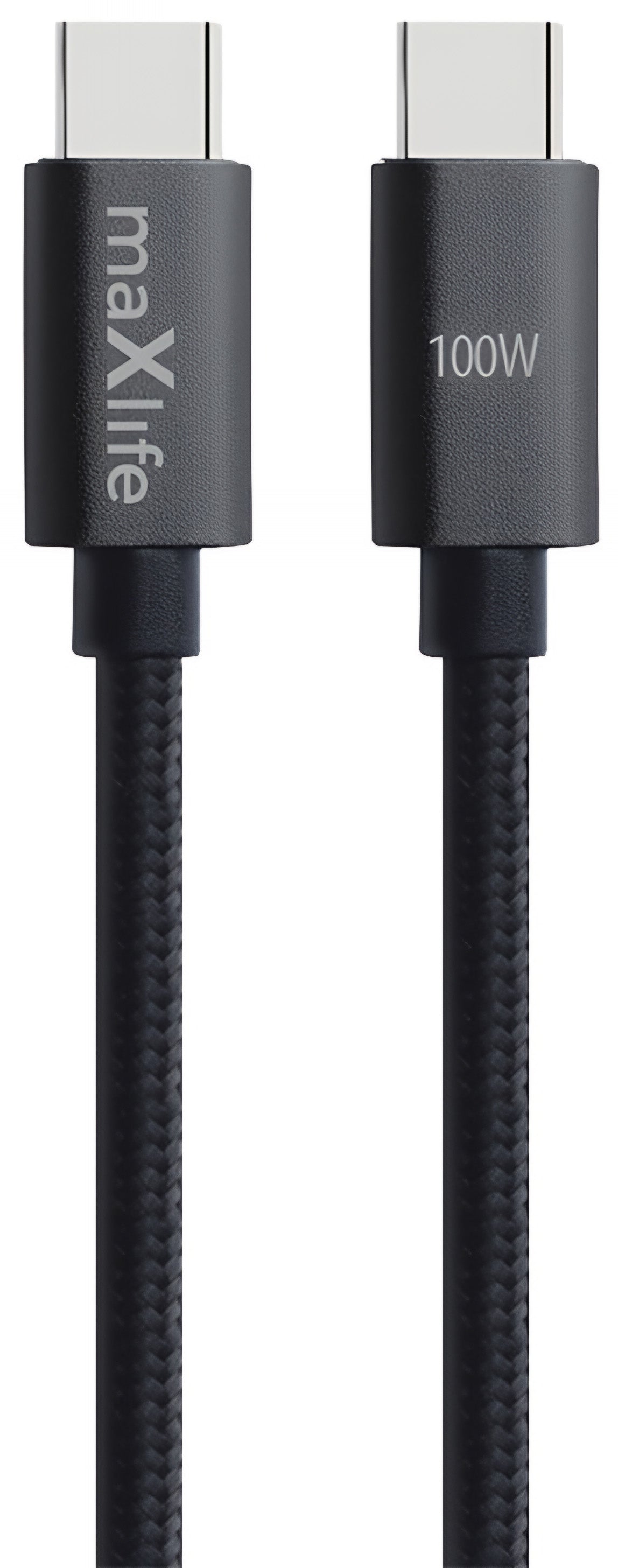 Cablu Date si Incarcare USB-C - USB-C MaXlife MXUC-12, 100W, 1m, Negru