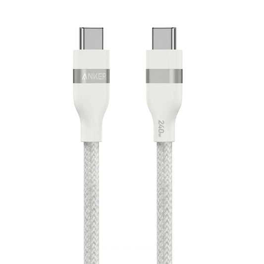 Cablu Date si Incarcare USB-C - USB-C Anker, 240W, 0.9m, Alb A82E2H21