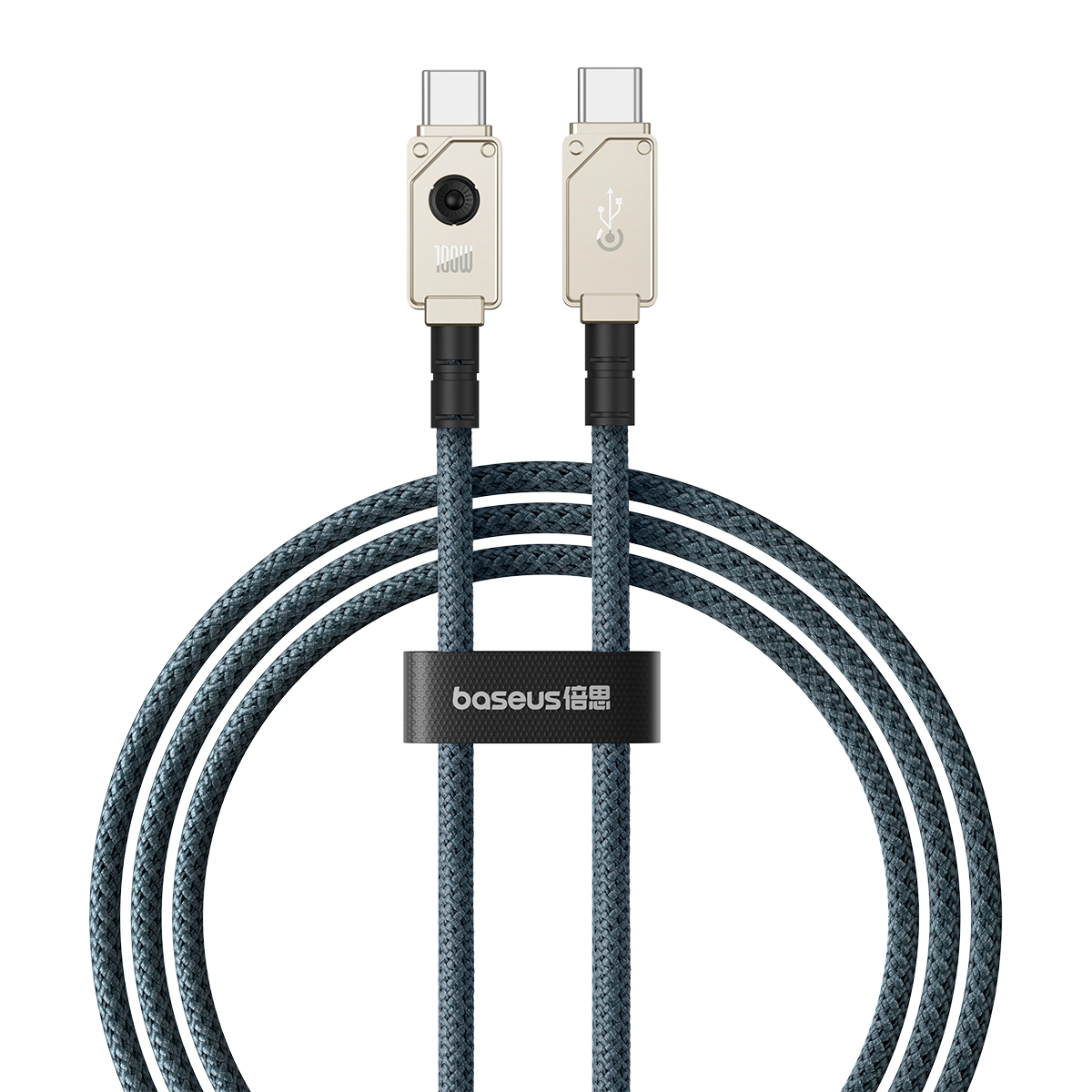 Cablu Date si Incarcare USB-C - USB-C Baseus Unbreakable, 100W, 2m, Alb P10355800221-01