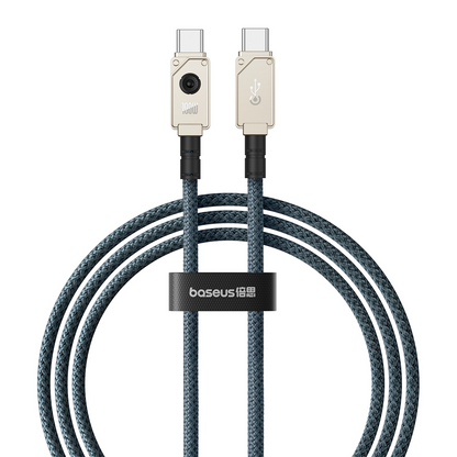 Cablu Date si Incarcare USB-C - USB-C Baseus Unbreakable, 100W, 2m, Alb P10355800221-01