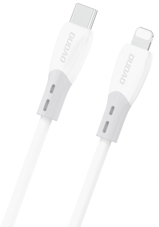 Cablu Date si Incarcare USB-C - Lightning Dudao L25SX, 30W, 1m, Alb
