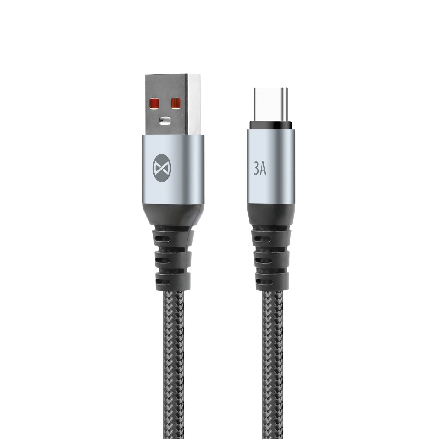 Cablu Date si Incarcare USB-A - USB-C Forever Braix, 18W, 1m, Negru
