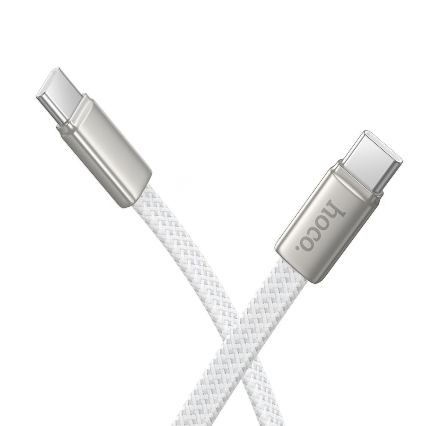 Cablu Date si Incarcare USB-C - USB-C HOCO X125, 60W, 1m, Alb
