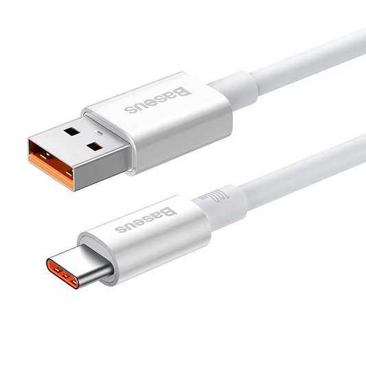 Cablu Date si Incarcare USB-A - USB-C Baseus Superior Series, 100W, 1m, Alb P10320102214-01