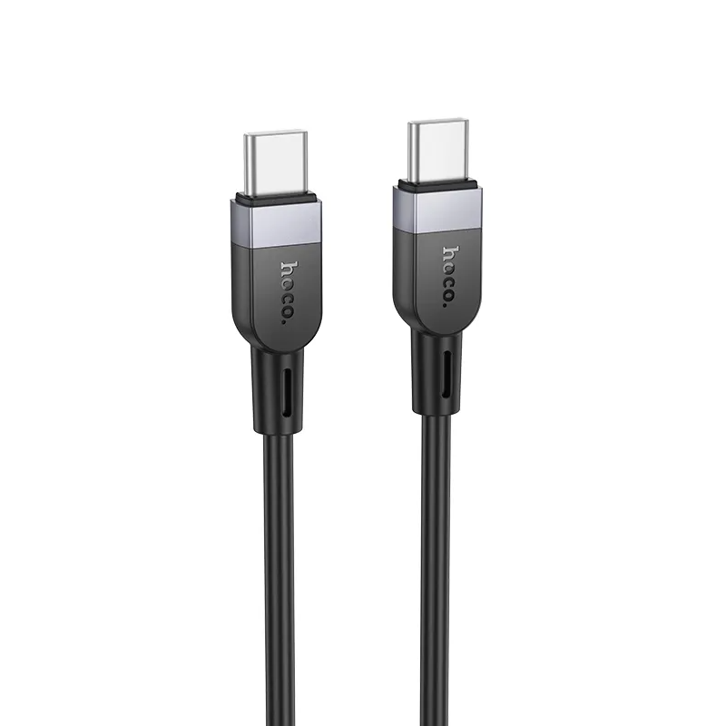 Cablu Date si Incarcare USB-C - USB-C HOCO X109, 60W, 2m, Negru