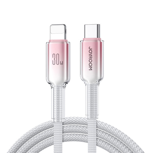Cablu Date si Incarcare USB-C - Lightning Joyroom S-A42, 30W, 1.2m, Alb
