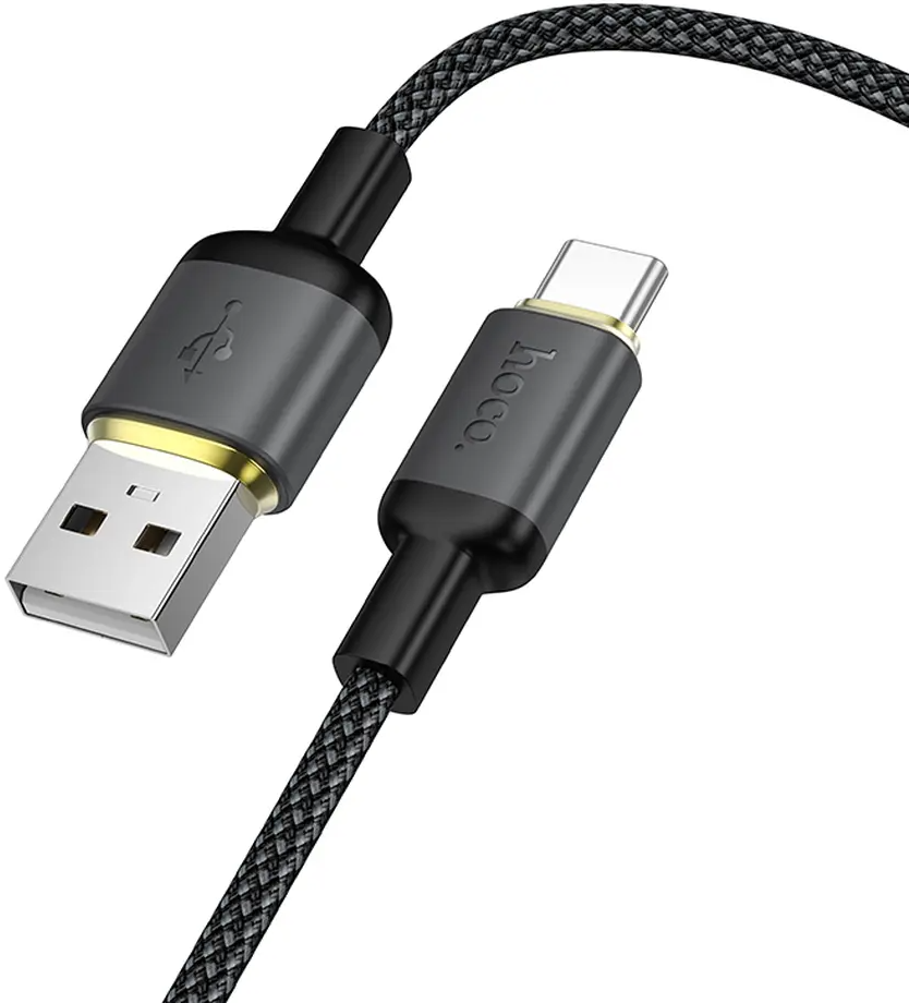 Cablu Date si Incarcare USB-A - USB-C HOCO X128 Benefit, 36W, 1m, Negru