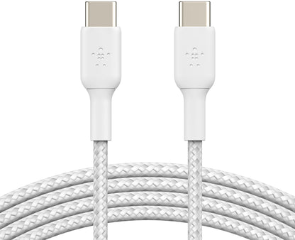 Cablu Date si Incarcare USB-C - USB-C Belkin BoostCharge Pro, 60W, 2m, Alb CAB004bt2MWH