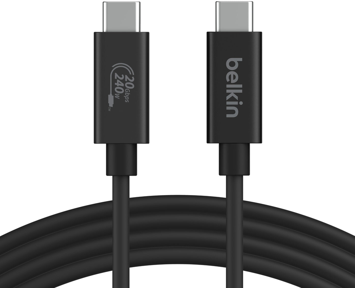 Cablu Date si Incarcare USB-C - USB-C Belkin Connect, 240W, 2m, Negru INZ004bt2MBK