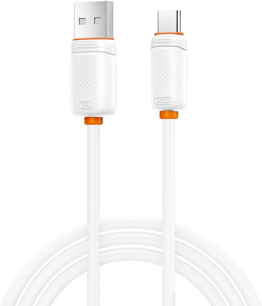 Cablu Date si Incarcare USB-A - USB-C XO Design NB302, 18W, 1m, Alb