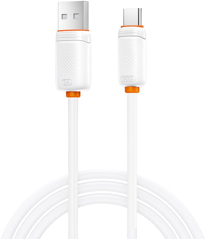 Cablu Date si Incarcare USB-A - USB-C XO Design NB302, 18W, 1m, Alb
