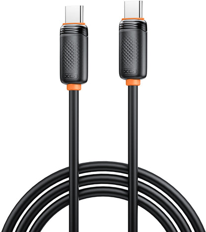 Cablu Date si Incarcare USB-C - USB-C XO Design NB-Q302B, 60W, 1m, Negru