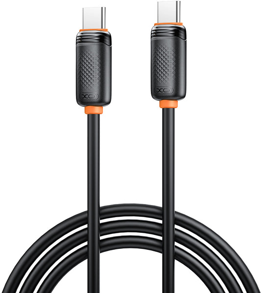 Cablu Date si Incarcare USB-C - USB-C XO Design NB-Q302B, 60W, 1m, Negru