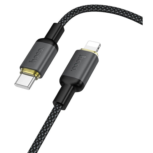 Cablu Date si Incarcare USB-A - Lightning HOCO X128 Benefit, 10W, 1m, Negru