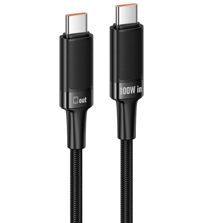 Cablu Date si Incarcare USB-C - USB-C HOCO U153 Extreme, 100W, 1.2m, Negru