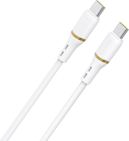 Cablu Date si Incarcare USB-C - USB-C Dudao L25C, 30W, 1m, Alb