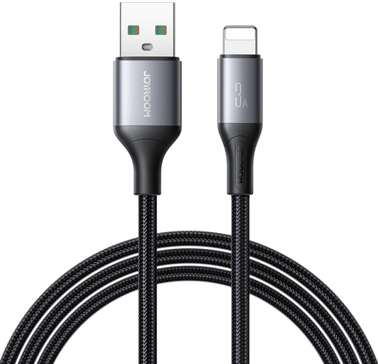 Cablu Date si Incarcare USB-A - Lightning Joyroom S-A28 Flash, 18W, 1m, Negru