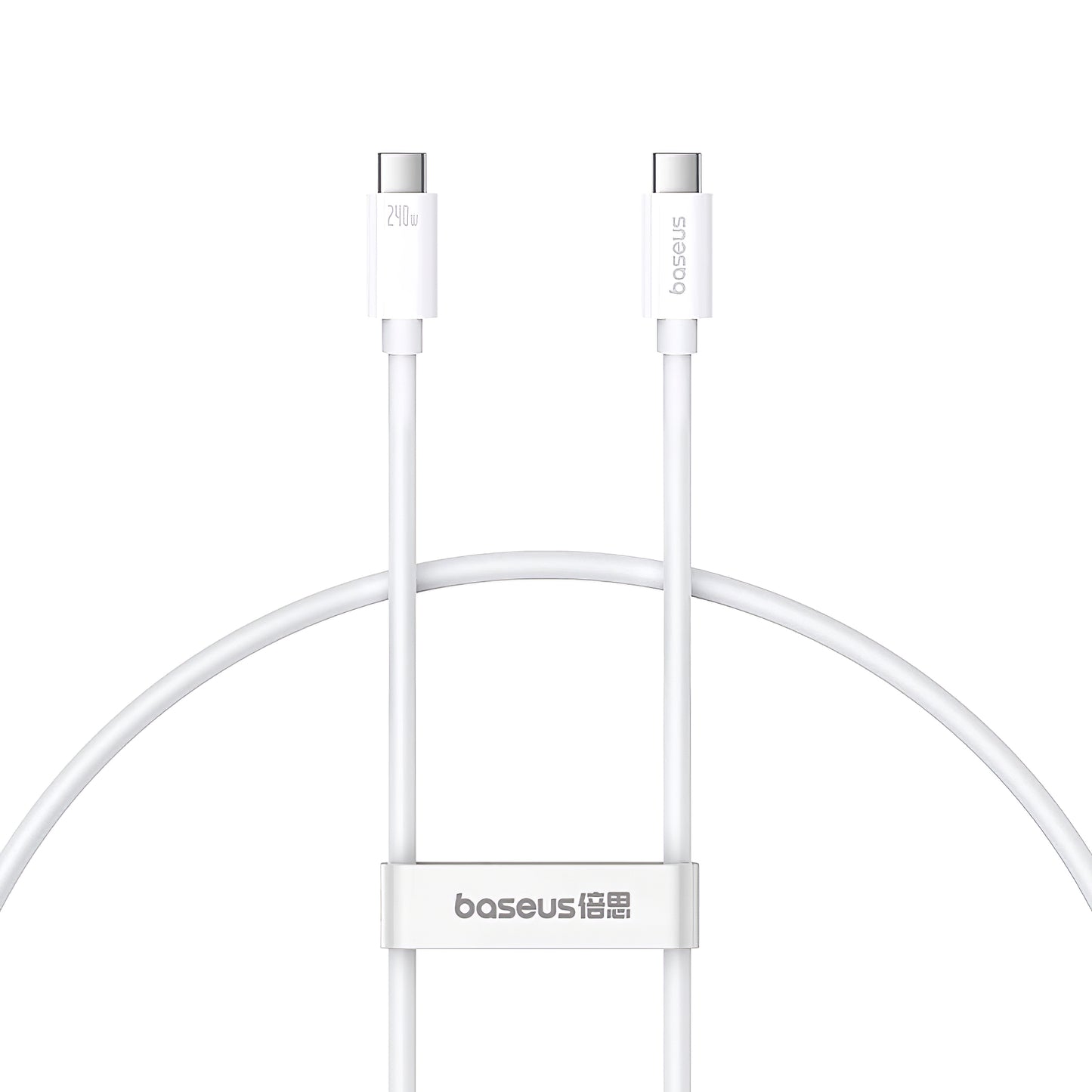 Kabel USB-C do ładowania i transmisji danych - USB-C Baseus Superior Series 2, 240 W, 1 m, biały P10365200211-02