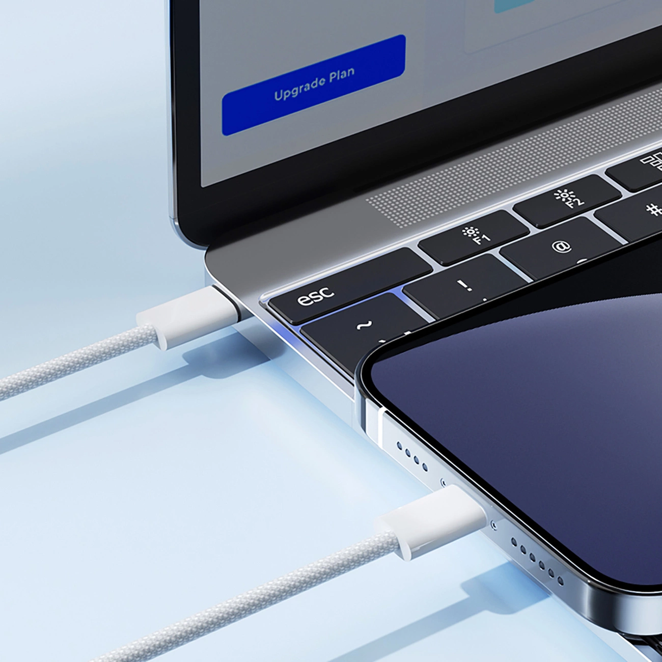 Cablu Date si Incarcare USB-C - Lightning Joyroom S-A45, 30W, 1m, Alb