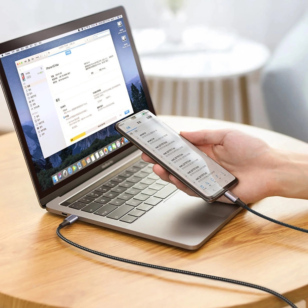 Cablu Date si Incarcare USB-C - USB-C UGREEN US316, 100W, 3m, Gri