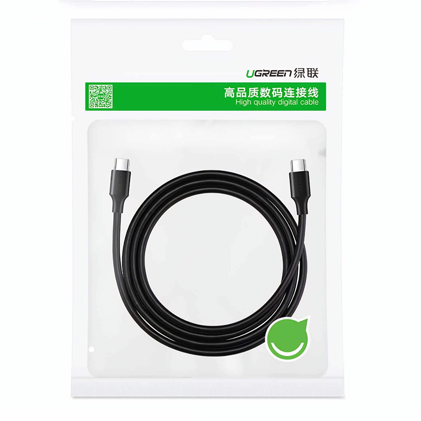 Cablu Date si Incarcare USB-C - USB-C UGREEN US286, 60W, 3m, Negru