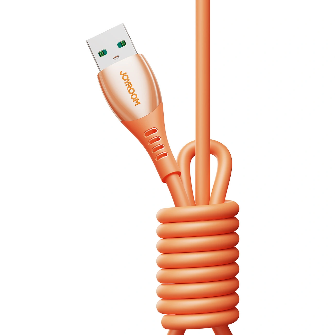 Cablu Date si Incarcare USB-C - Lightning Joyroom S-A59 Vibrant, 30W, 1.2m, Portocaliu