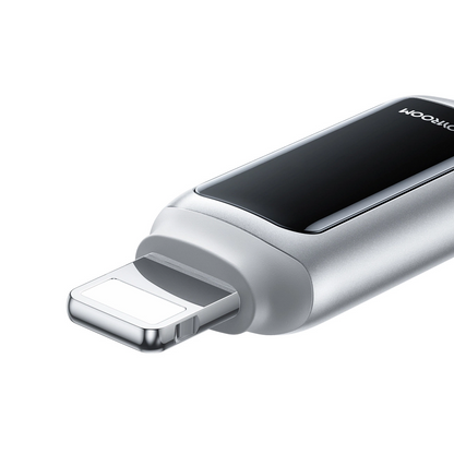 Cablu Date si Incarcare USB-A - Lightning Joyroom S-A55 StarFlight Display, 18W, 1.2m, Alb