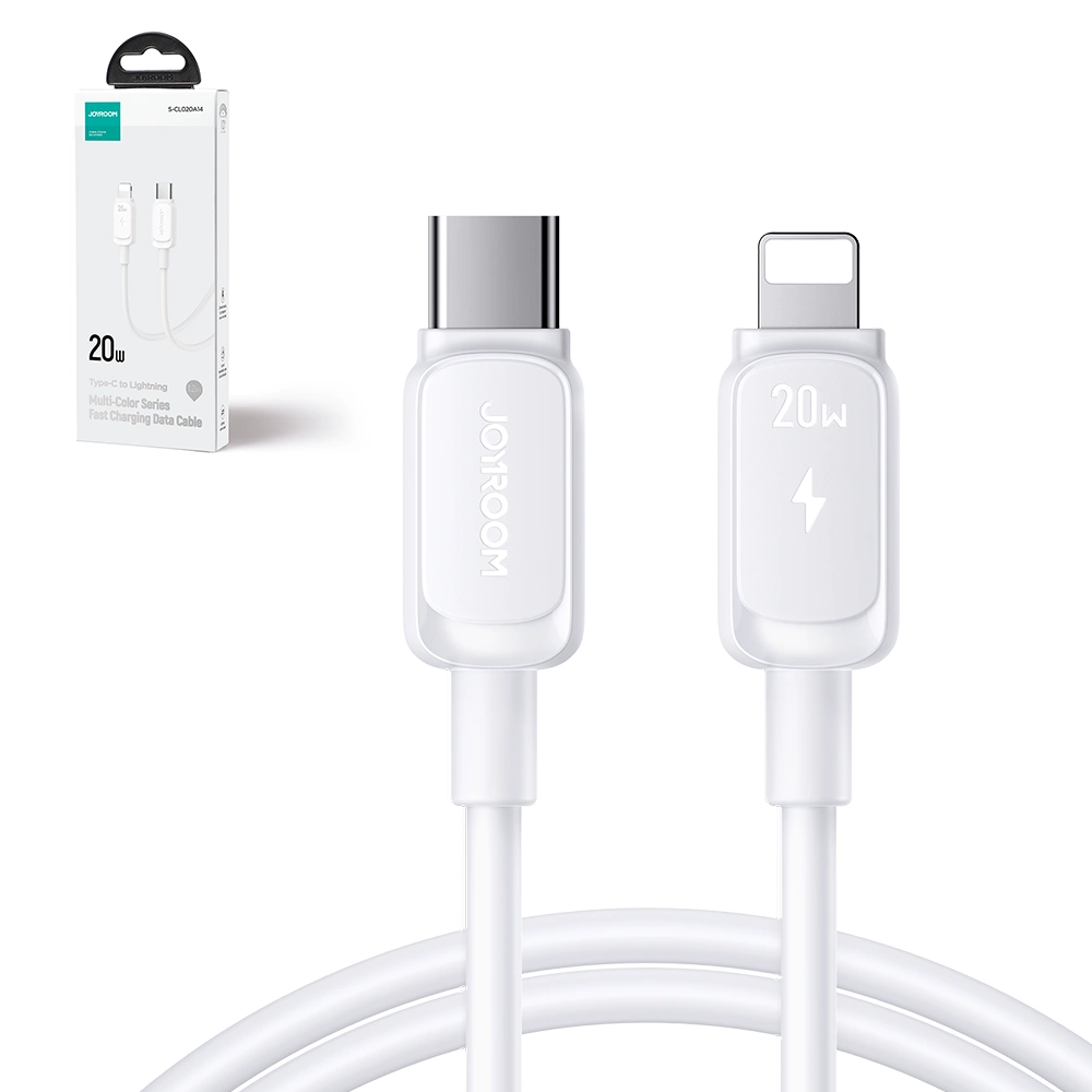 Cablu Date si Incarcare USB-C - Lightning Joyroom S-A14, 30W, 1.2m, Alb