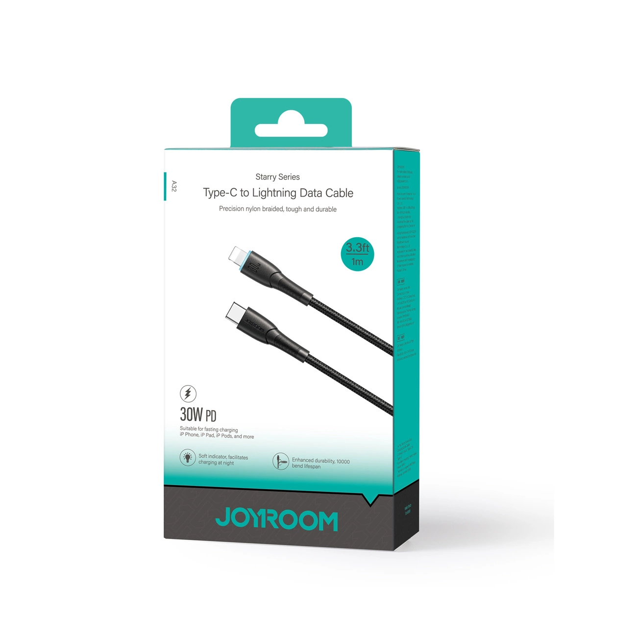 Cablu Date si Incarcare USB-C - Lightning Joyroom S-A32, 30W, 1m, Negru