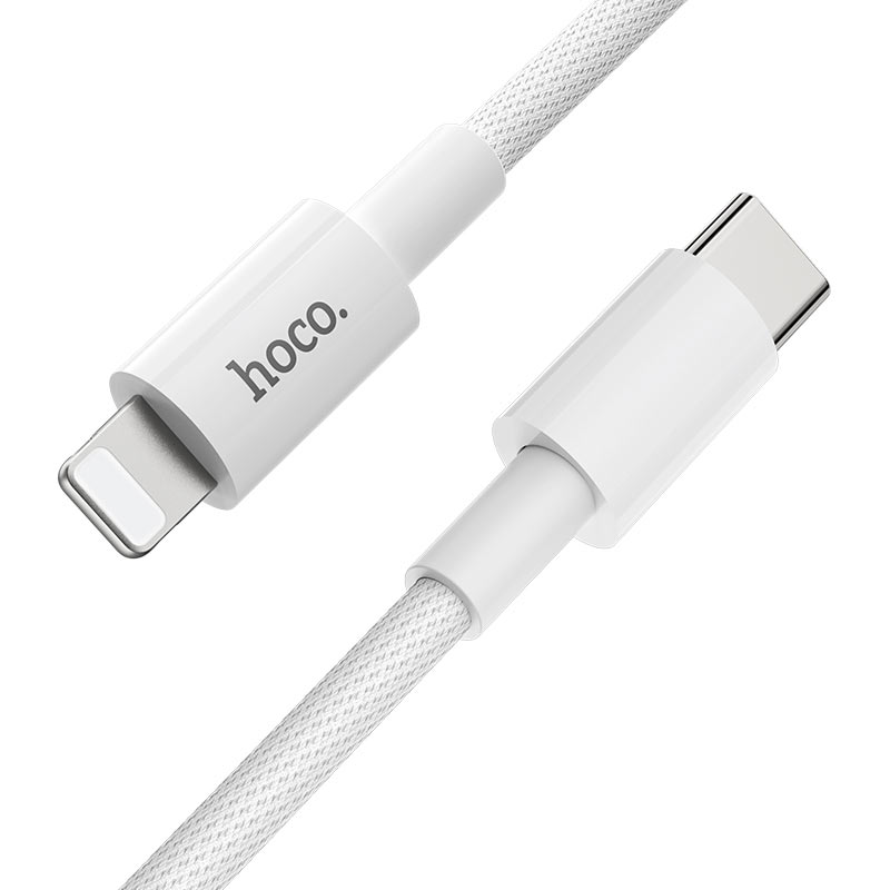 Cablu Date si Incarcare USB-C - Lightning HOCO X56, 20W, 1m, Alb