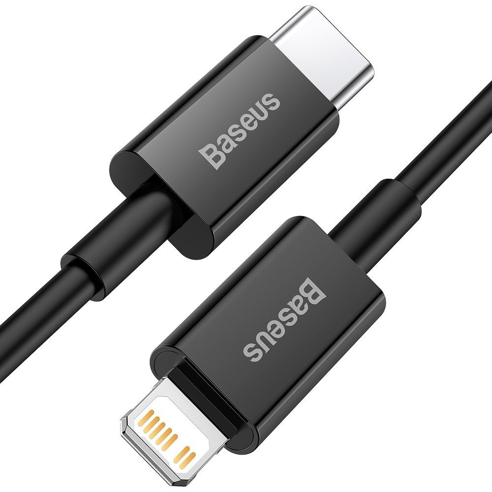 Cablu Date si Incarcare USB-C - Lightning Baseus Superior Series, 20W, 1m, Negru CATLYS-A01