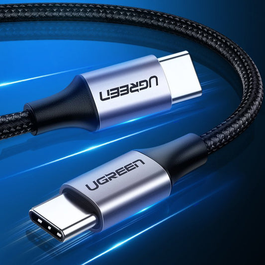 Cablu Date si Incarcare USB-C - USB-C UGREEN US261, 60W, 1m, Gri