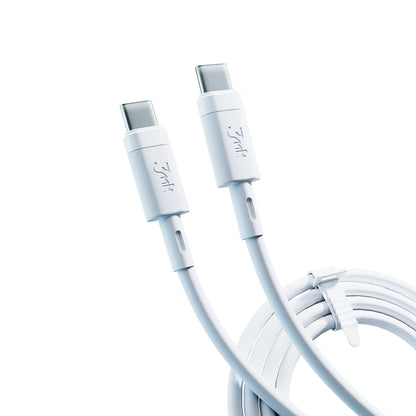 Cablu Date si Incarcare USB-C - USB-C 3MK Hyper Silicone, 60W, 1m, Alb