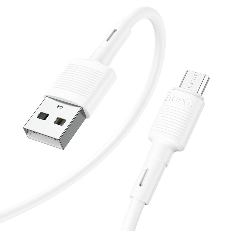 Cablu Date si Incarcare USB-A - microUSB HOCO X83 Victory, 18W, 1m, Alb
