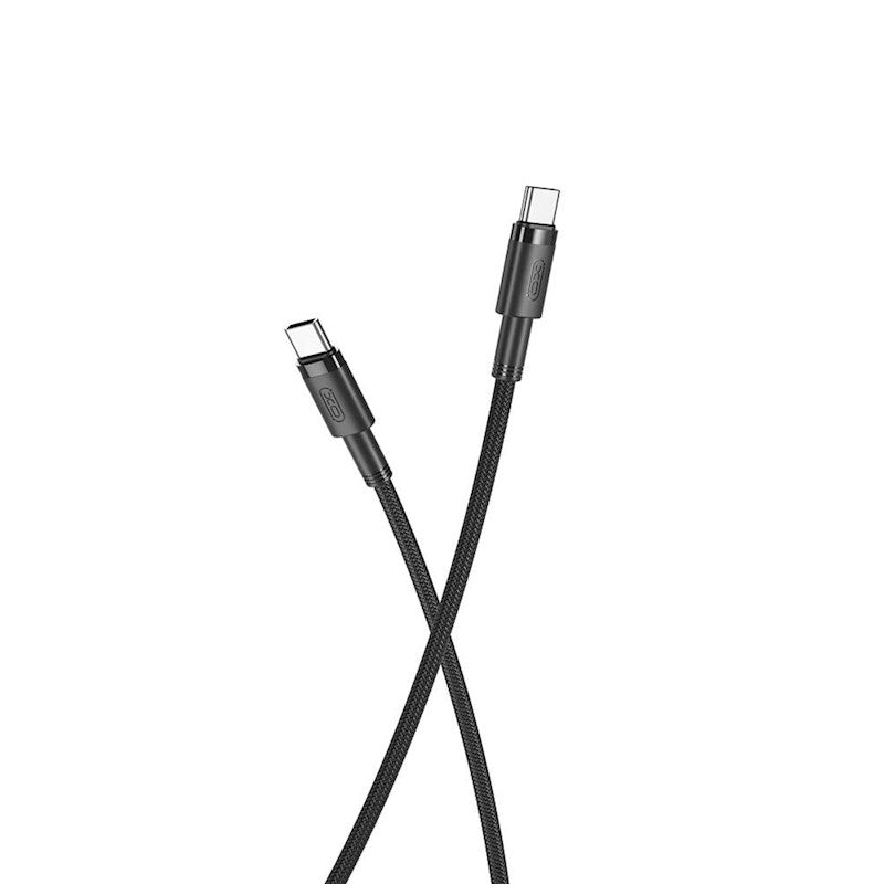 Kabel USB-C do ładowania i transmisji danych - USB-C XO Design USB-C NB-Q199, 100 W, 1,5 m, czarny 