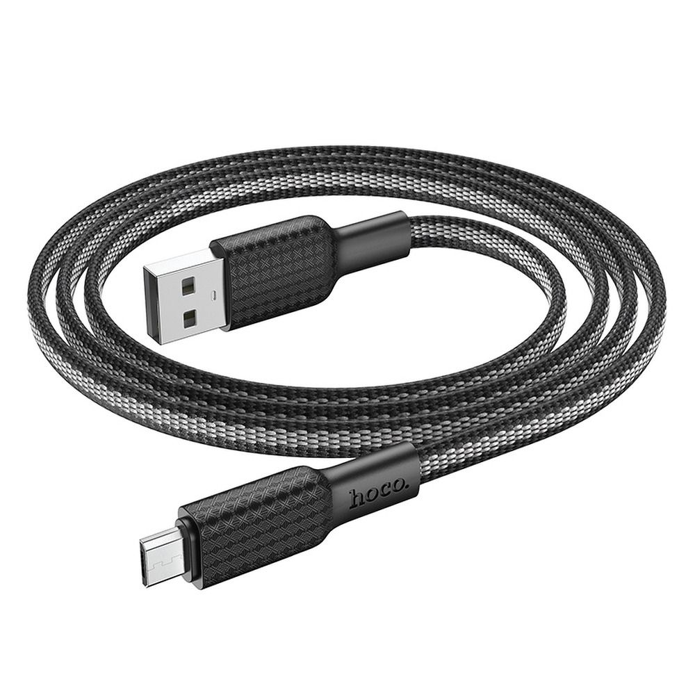 Cablu Date si Incarcare USB-A - microUSB HOCO X69, 18W, 1m, Negru