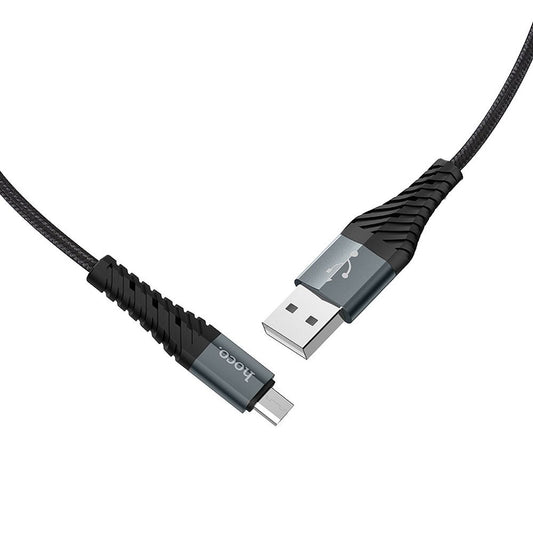 Kabel do ładowania i transmisji danych HOCO X38 Cool USB-A - microUSB, 18 W, 1 m, czarny 