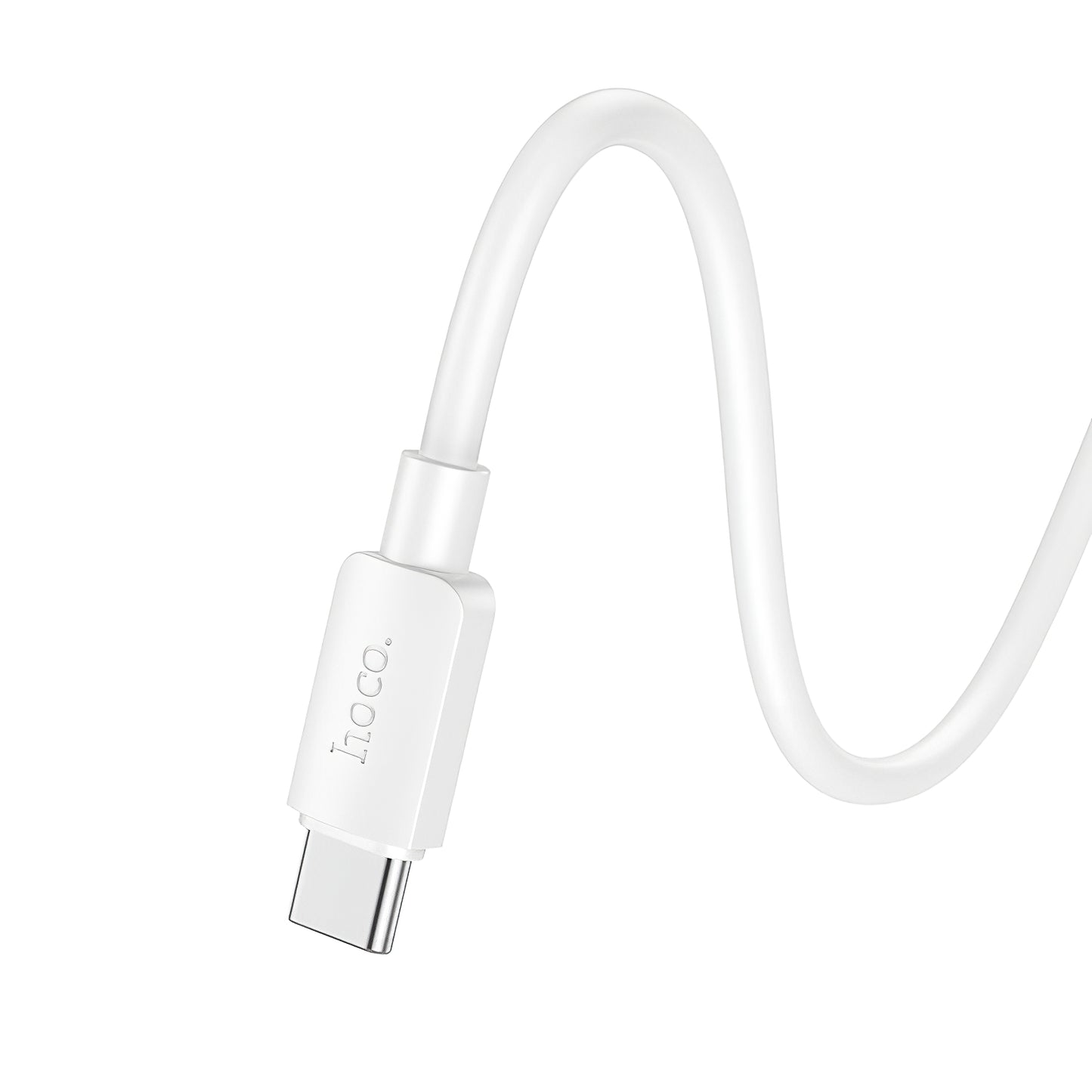 Cablu Date si Incarcare USB-C - USB-C HOCO X96, 100W, 1m, Alb