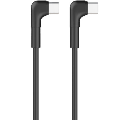 Kabel USB-C do ładowania i transmisji danych - USB-C MaXlife MXUC-09 MXUC-09 Angled, 60W, 1m, czarny 