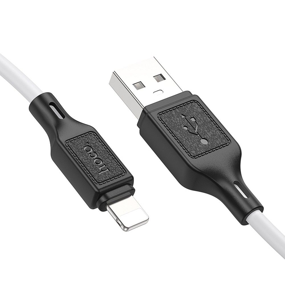 Cablu Date si Incarcare USB-A - Lightning HOCO X90, 18W, 1m, Alb