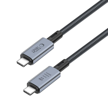 Cablu Date si Incarcare USB-C - USB-C Tech-Protect Ultraboost Max, 240W, 1m, Gri