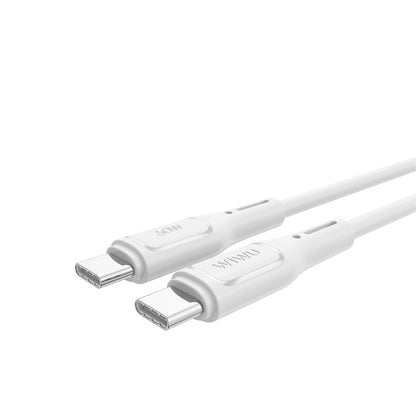 Cablu Date si Incarcare USB-C - USB-C WiWu Wi-C043E Starlink, 60W, 1m, Alb