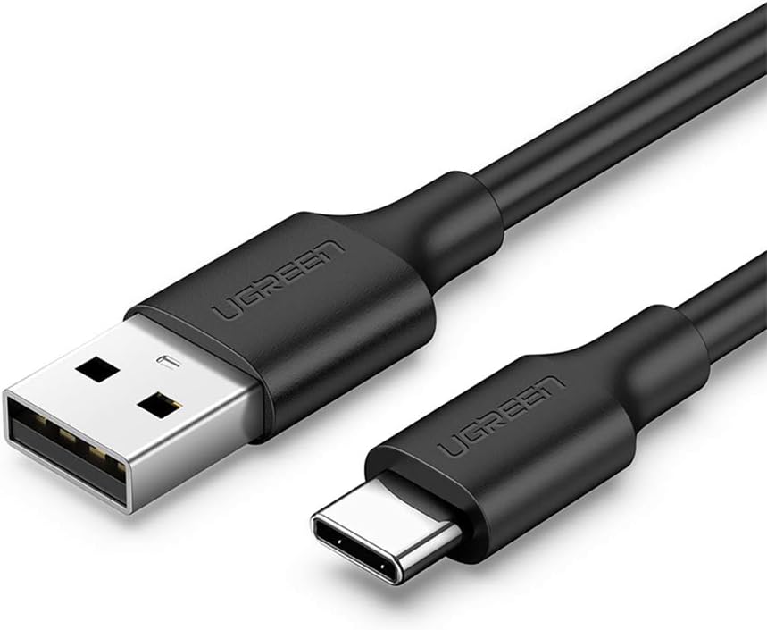 Cablu Date si Incarcare USB-A - USB-C UGREEN US287, 18W, 0.25m, Negru