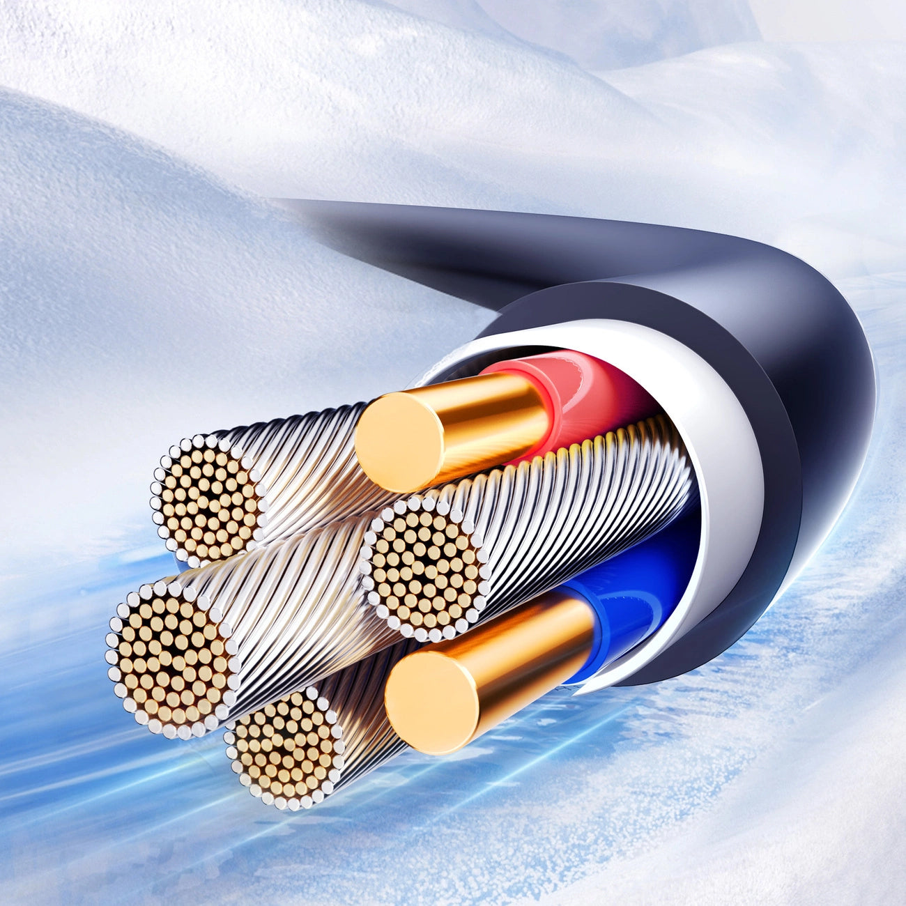 Cablu Date si Incarcare USB-A - USB-C Joyroom S-A43 Crystal, 60W, 1.5m, Negru