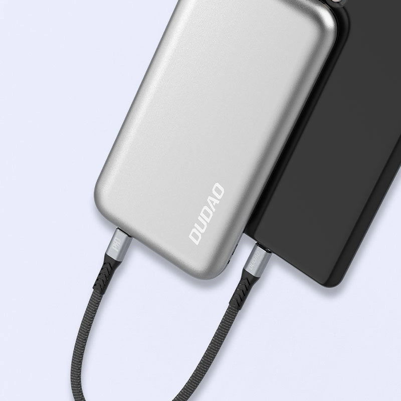 Cablu Date si Incarcare USB-C - USB-C Dudao L10C, 100W, 0.23m, Negru