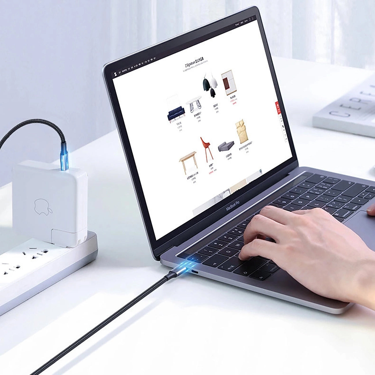 Cablu Date si Incarcare USB-C - USB-C UGREEN US316, 100W, 1.5m, Gri