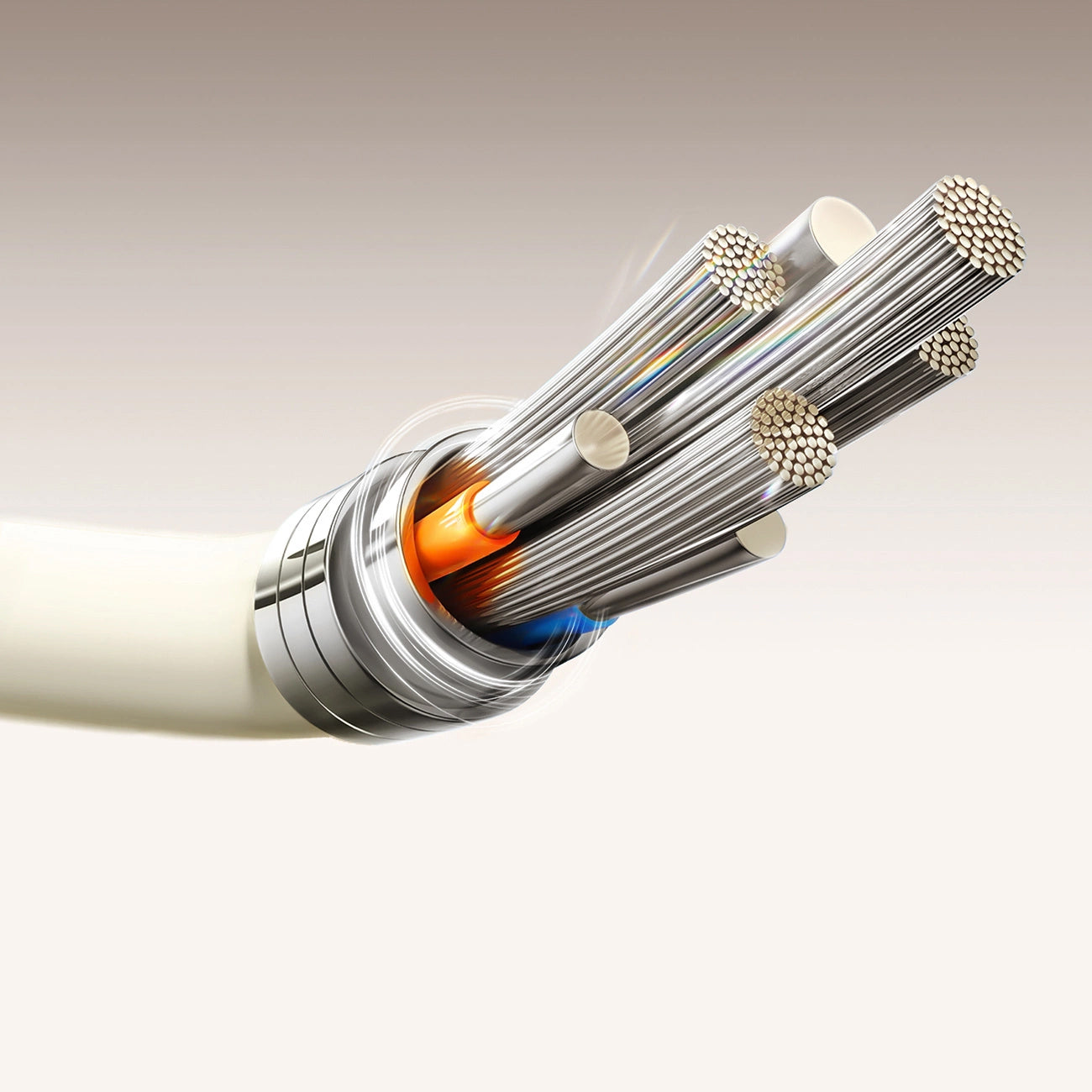 Cablu Date si Incarcare USB-A - USB-C Joyroom S-A53, 18W, 1.2m, Bej