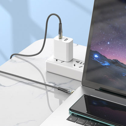 Cablu Date si Incarcare USB-C - USB-C HOCO U121, 60W, 1.2m, Negru