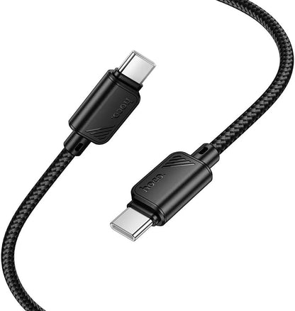 Cablu Date si Incarcare USB-C - USB-C HOCO X113, 60W, 1m, Negru